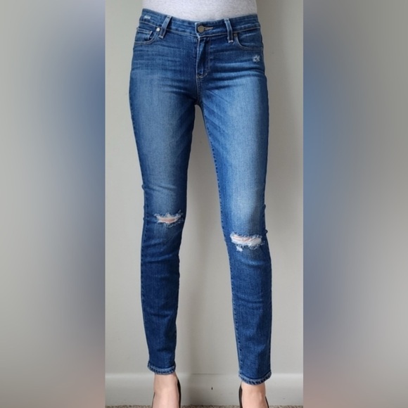 PAIGE Verdugo Ankle Jeans in 27- Light Distressing- See Pics - Picture 1 of 8